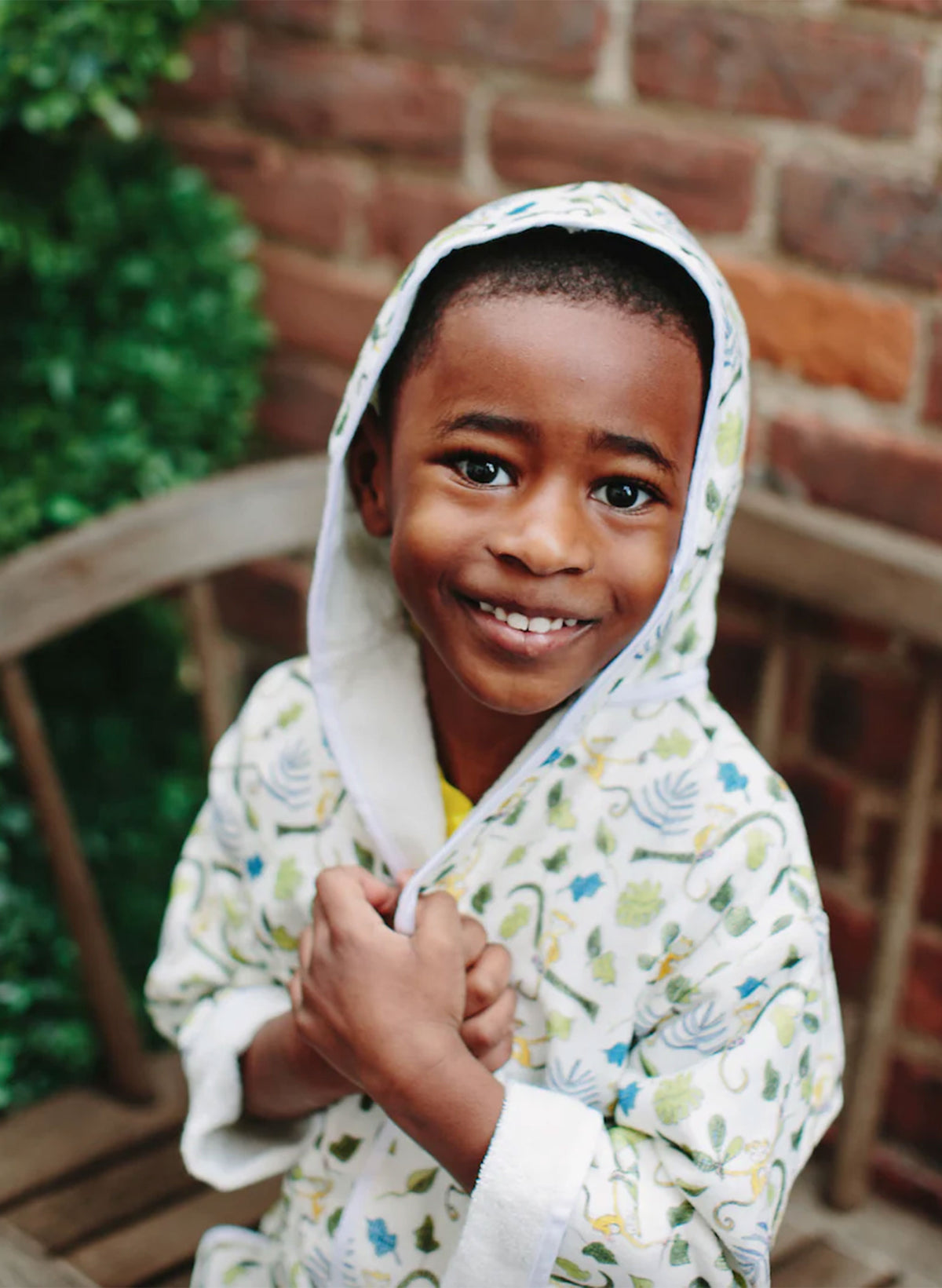 Children's organic cotton bathrobe by Timo & Violet