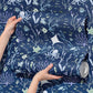 Coral Reef Wallpaper in Nautical Navy