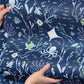 Coral Reef Wallpaper in Nautical Navy