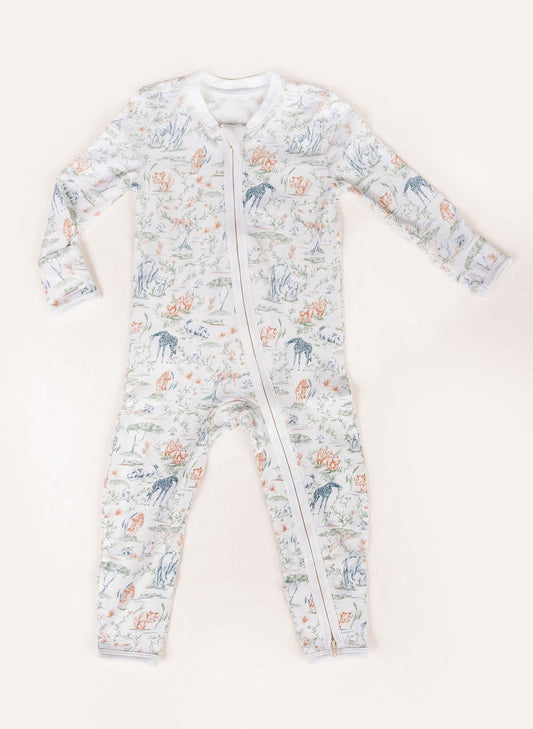 Baby Zippered One-Piece - Sweet Savanna