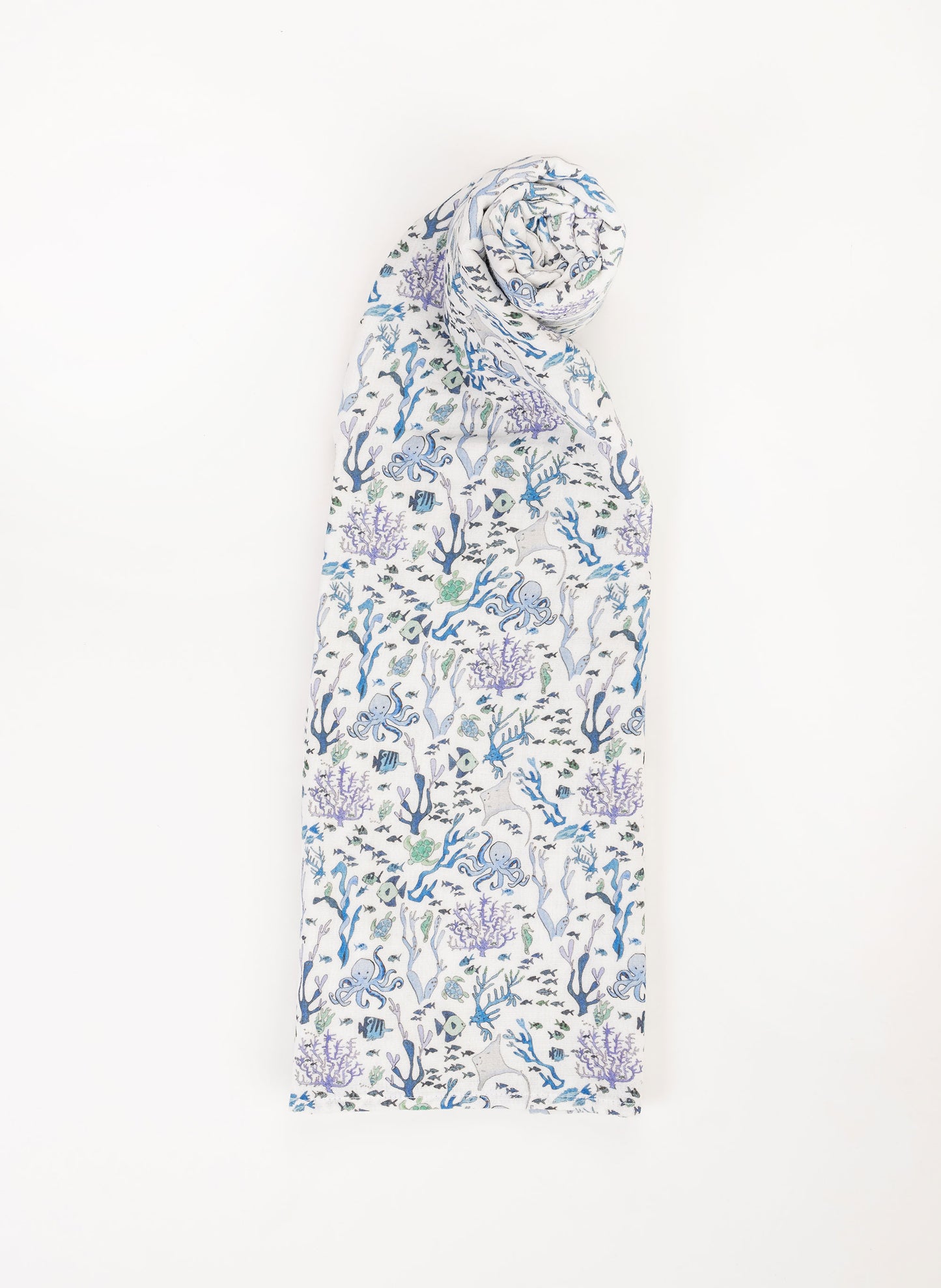 Tummytime Bib & Shawl Blanket Set-Under the Sea
