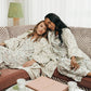 Women's Dahlia Organic Bathrobe - Botanical Whisper