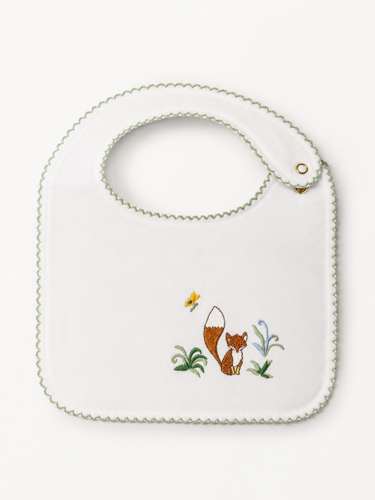Classic Bib - Embroidered Fox