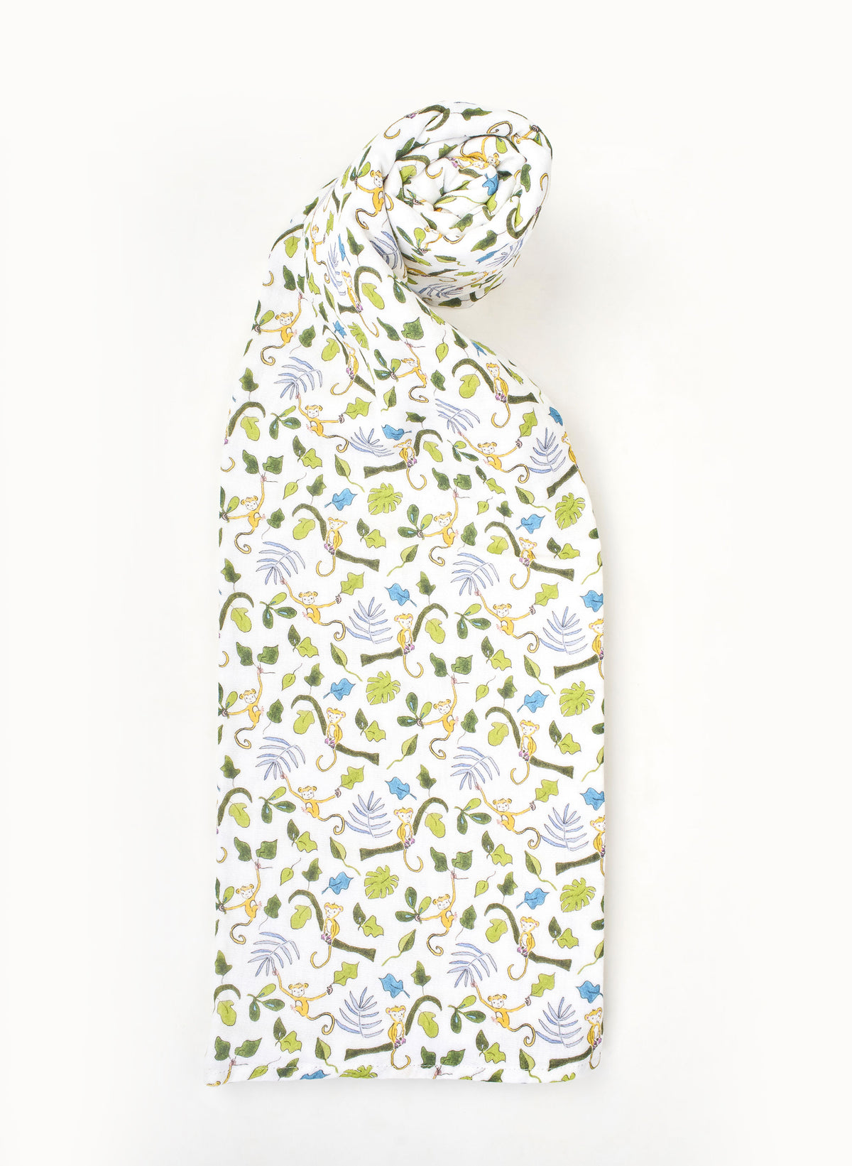 Floral patterned headscarf on a white background
