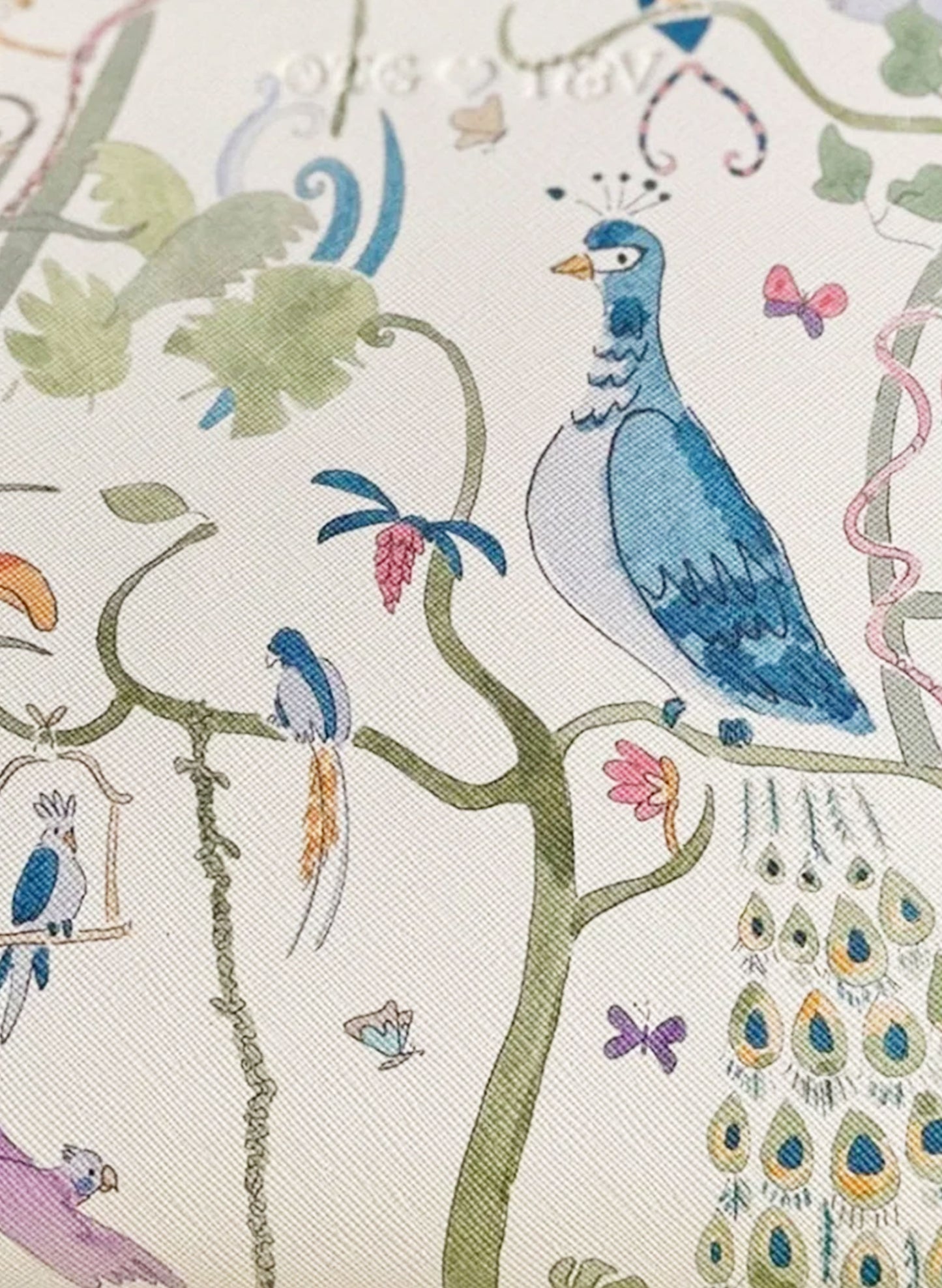 Tropical Chinoiserie Clutch Bag