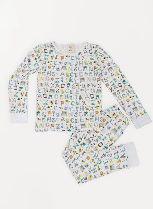 The Two Piece Pajamas-NYC Alphabet Soup