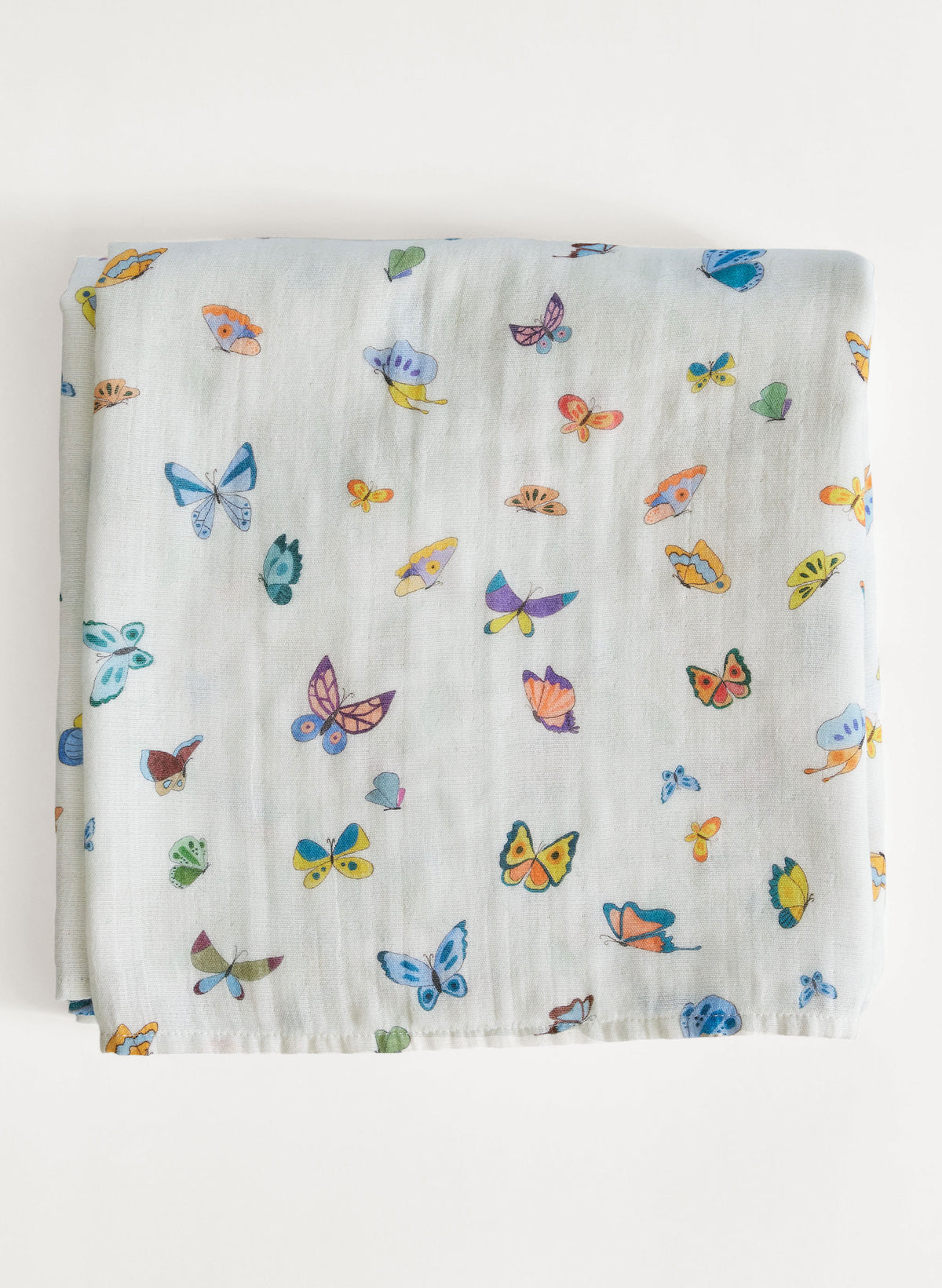 Organic cotton muslin shawl blanket, Madame Butterfly