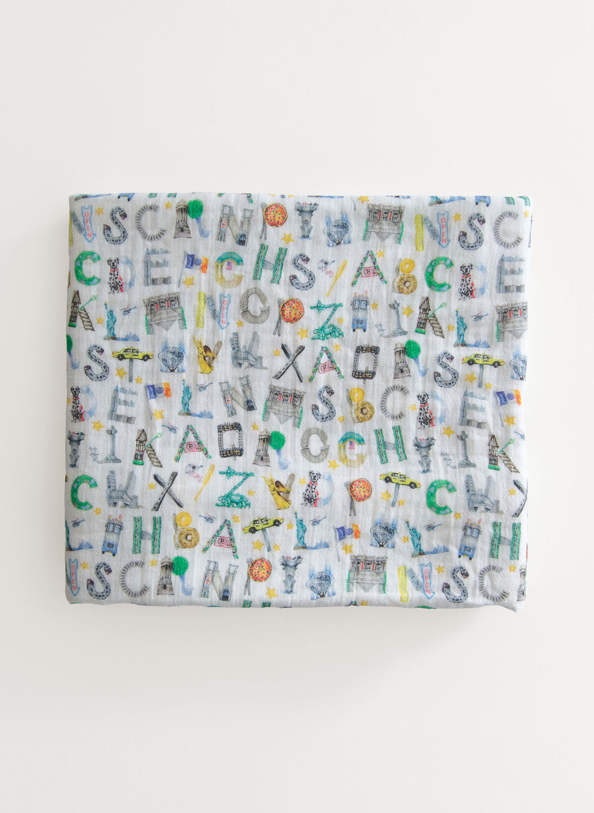 Organic cotton muslin shawl blanket by Timo & Violet
