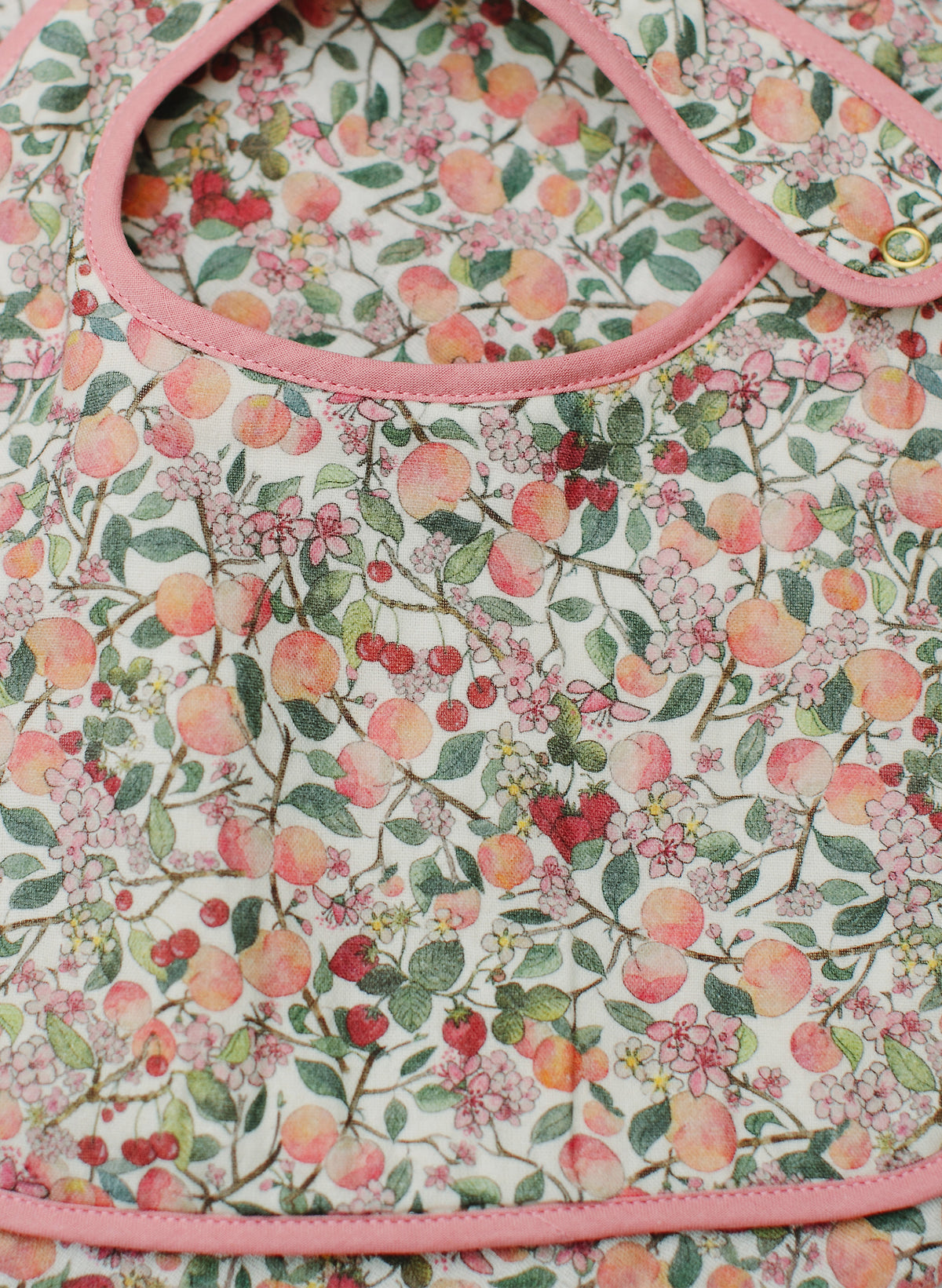 Organic cotton muslin shawl blanket, Peach Blossom
