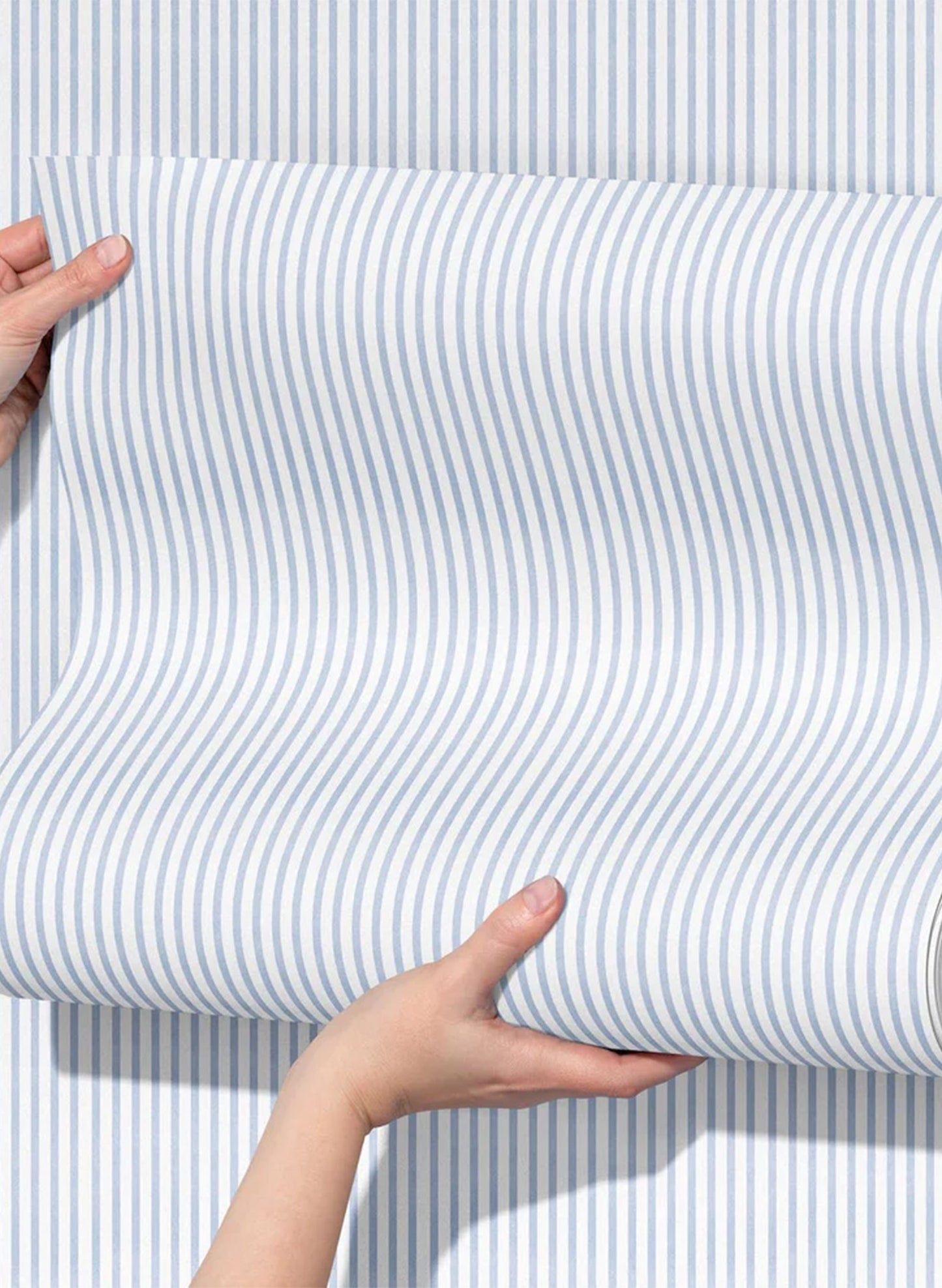 Stripes in Blue + White