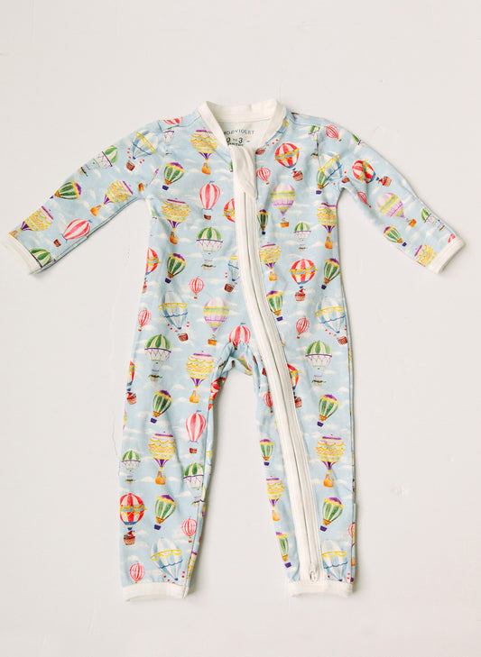 Zippered One-Piece - Up, Up & Away