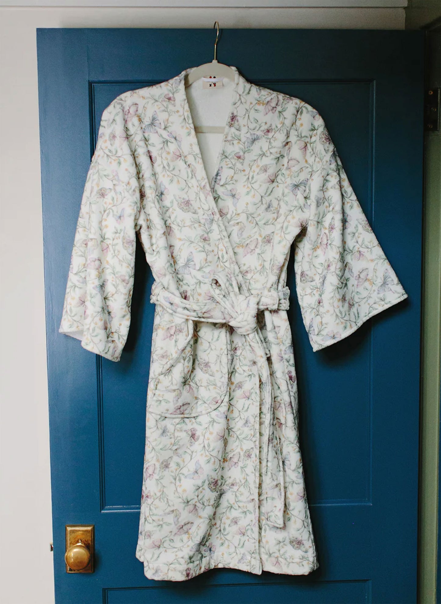 Women's Dahlia Organic Bathrobe - Botanical Whisper