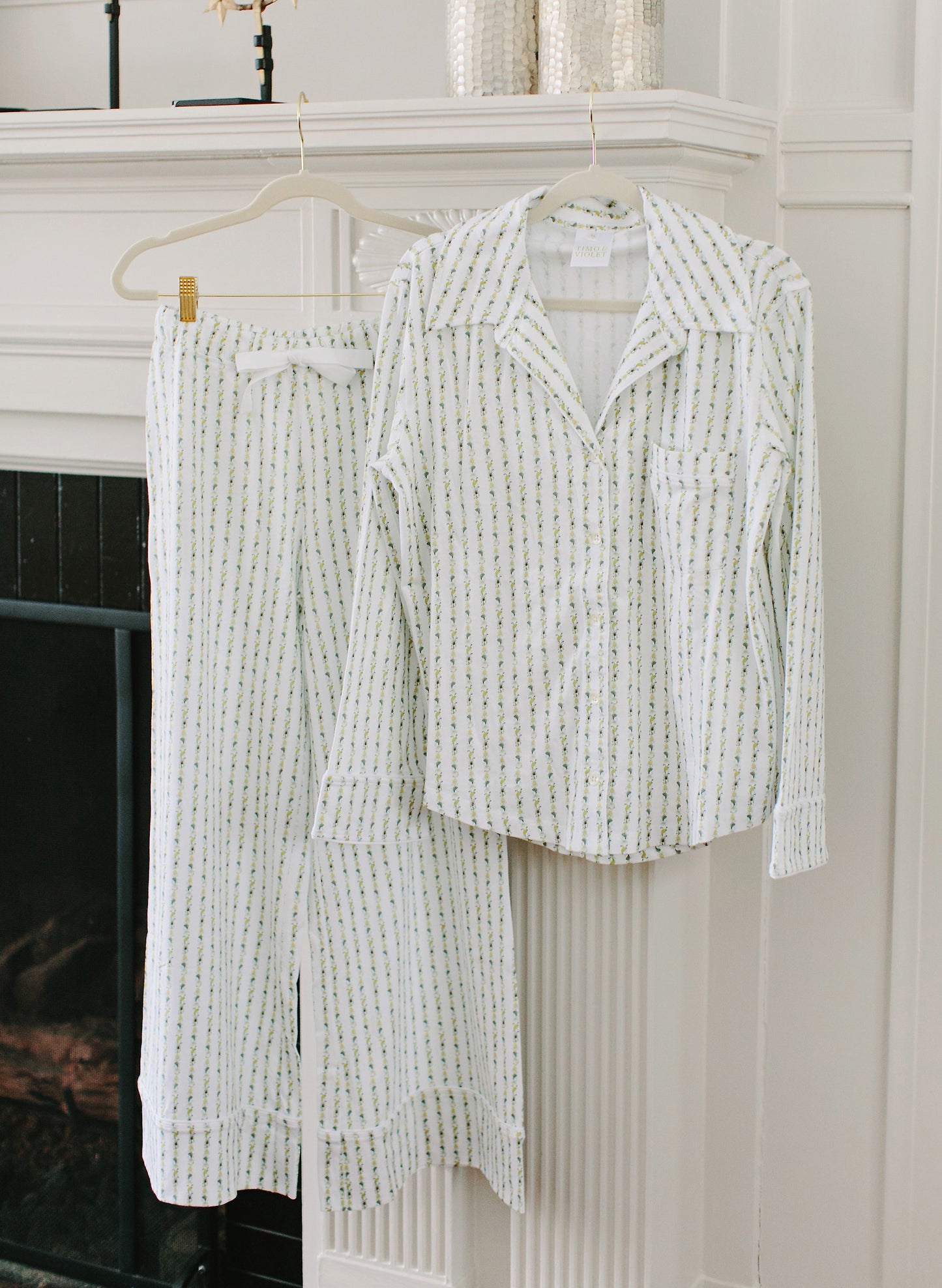 Women's Parker Pajama Set - Fern Stripe