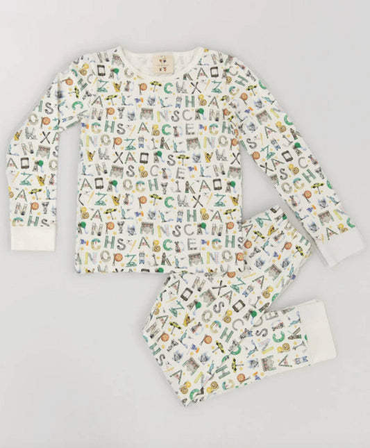 The Two Piece Pajama Set - NYC Alphabet Soup