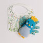 Violet the Peacock and Tropical Baby Classic Bib Set