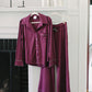 Women's Parker Pajama Set - Aubergine / Olive