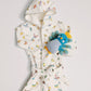 Organic Children’s Bathrobe – Madame Butterfly and Violet the Peacock - Knit Doll