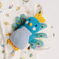 Organic Children’s Bathrobe – Madame Butterfly and Violet the Peacock - Knit Doll