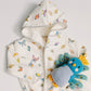 Organic Children’s Bathrobe – Madame Butterfly and Violet the Peacock - Knit Doll