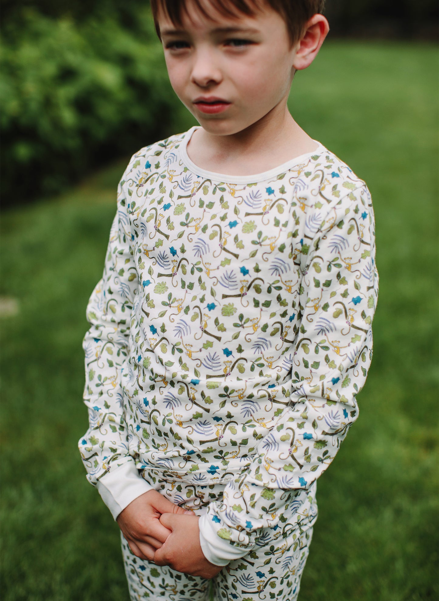 The Two Piece Pajamas-Happy Monkey