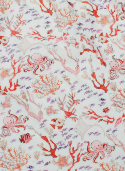 Rosy Coral Reef Swim Poncho