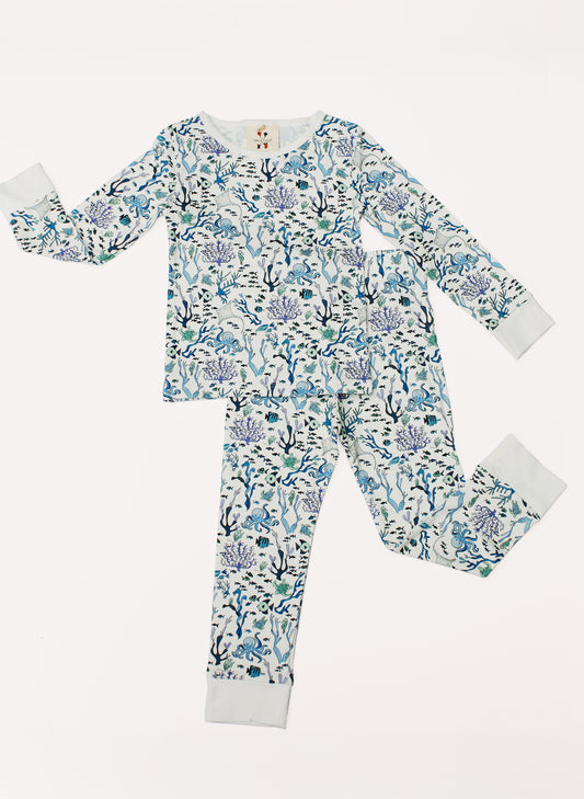 The Two Piece Pajamas-Coral Reef