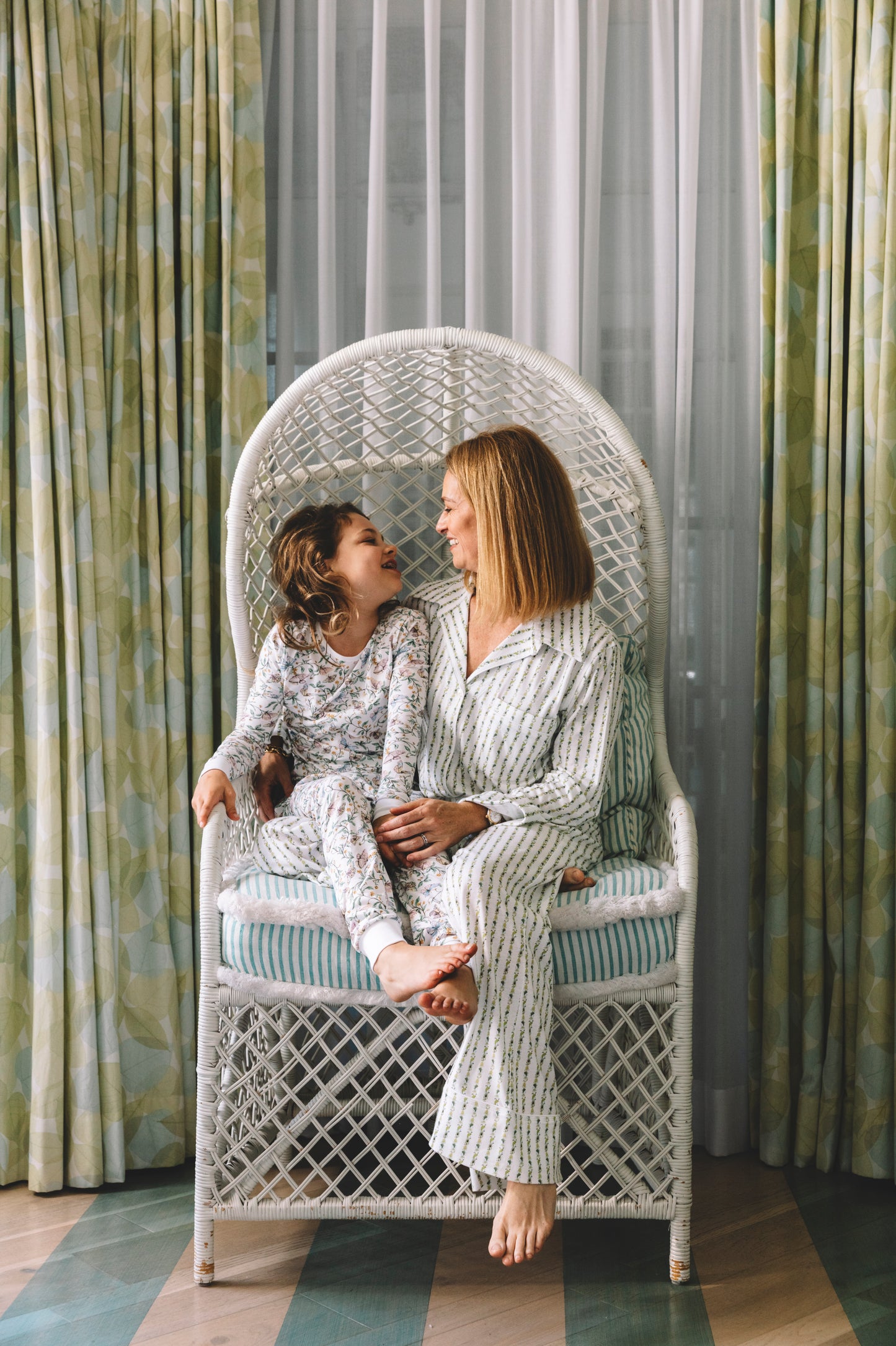 Women's Parker Pajama Set - Fern Stripe