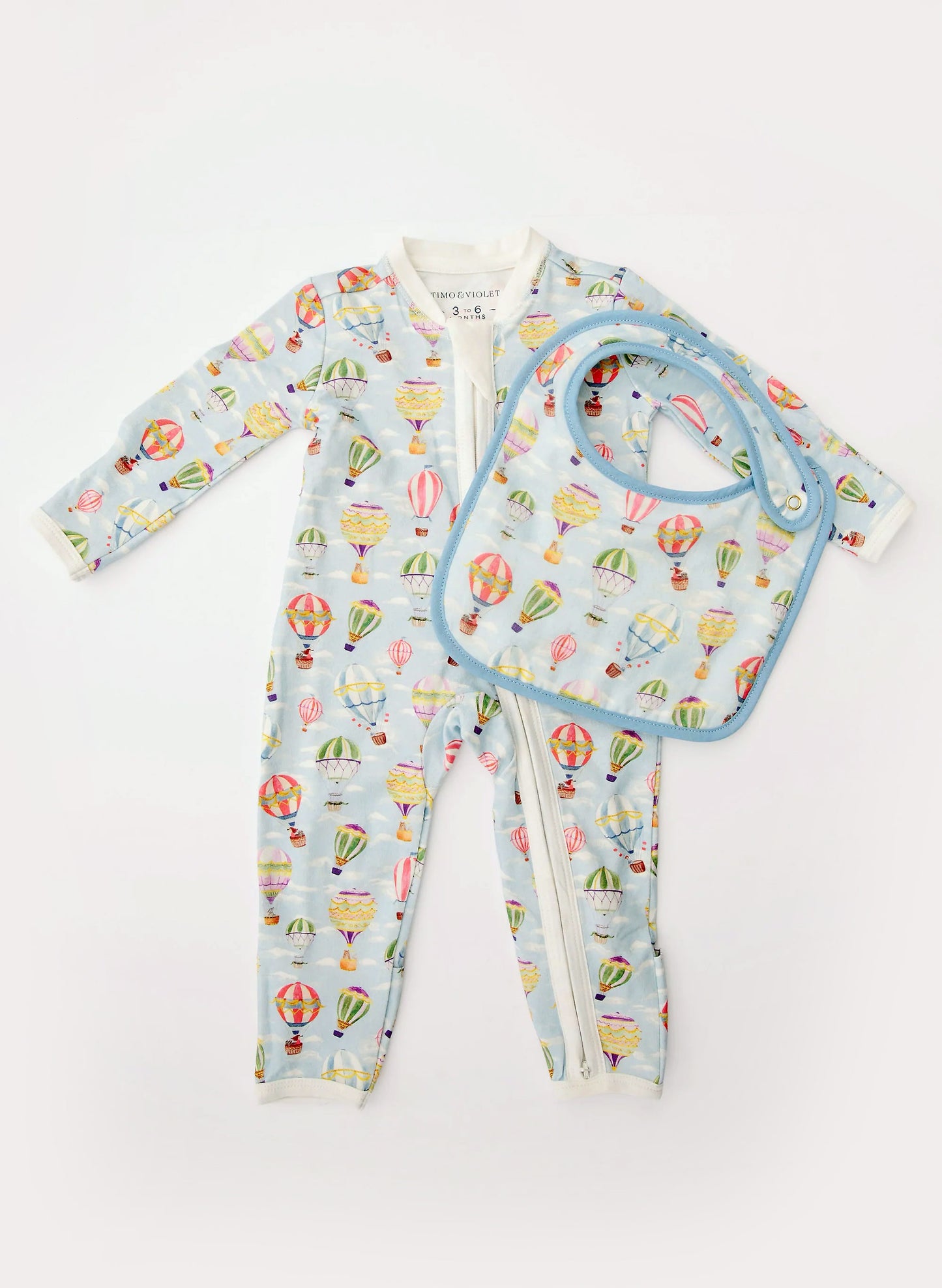 Baby Zippered One-Piece - Up, Up & Away