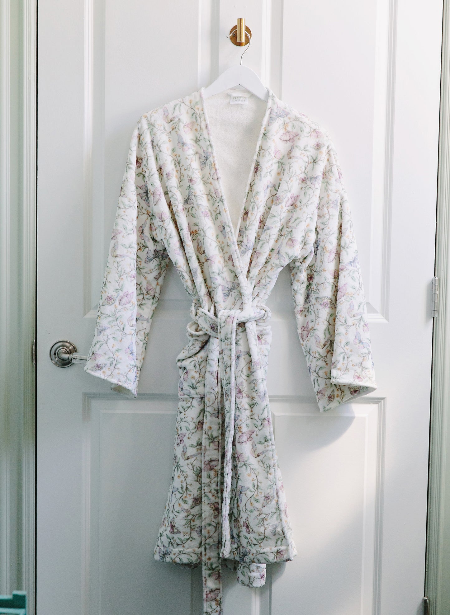 Women's Dahlia Organic Bathrobe - Botanical Whisper