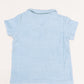 Dax French Terry Polo - Misty Blue Stripe