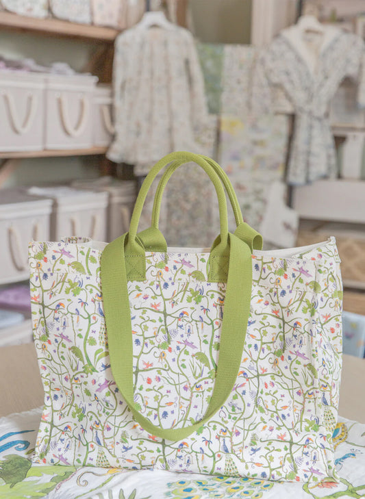 The Everywhere Tote Bag - Tropical Garden Print