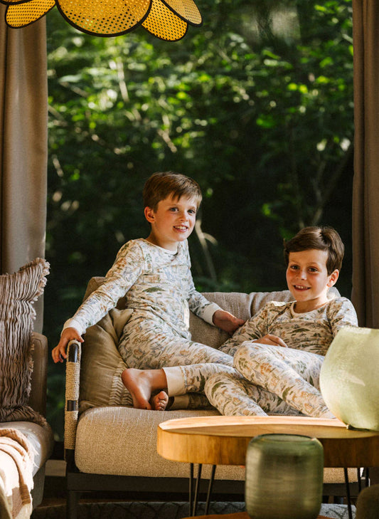 Children's Two Piece Organic Pajamas - Wilderness Spirit