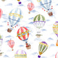 Up Up and Away Wallpaper in White