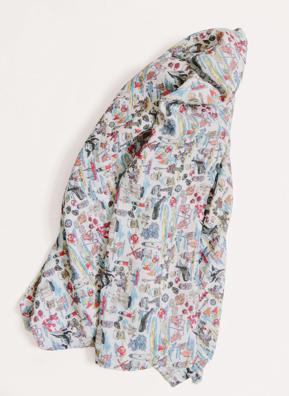 Organic cotton muslin shawl blanket by Timo & Violet