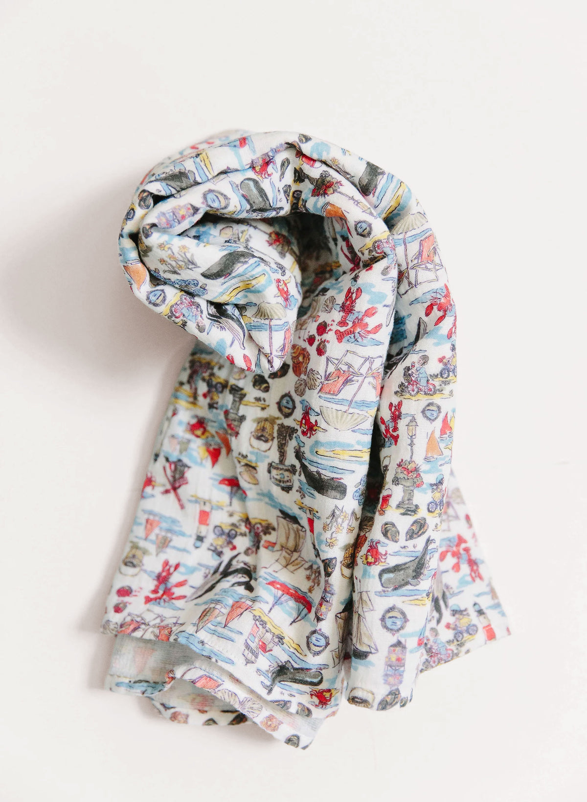 Organic cotton muslin shawl blanket by Timo & Violet