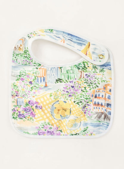 Organic cotton classic baby bib, Limoncello