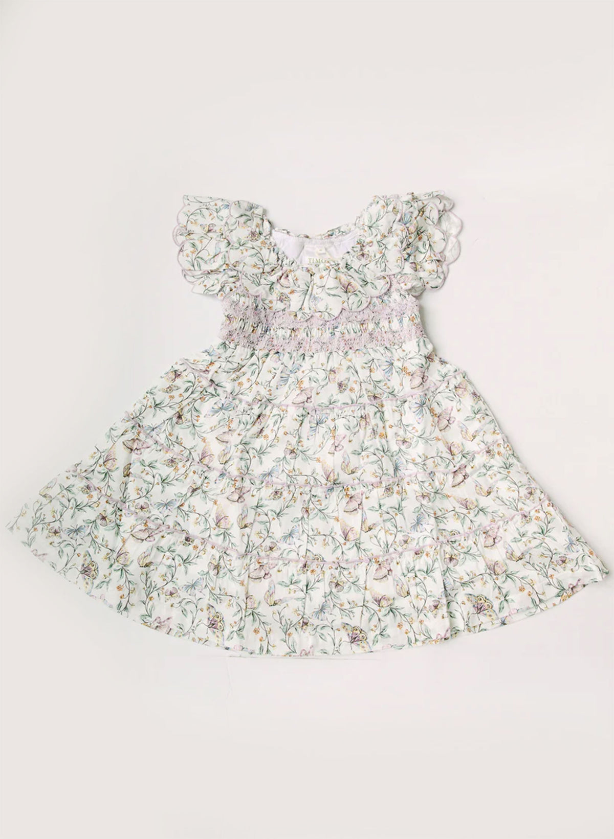 Floral dress on a white background