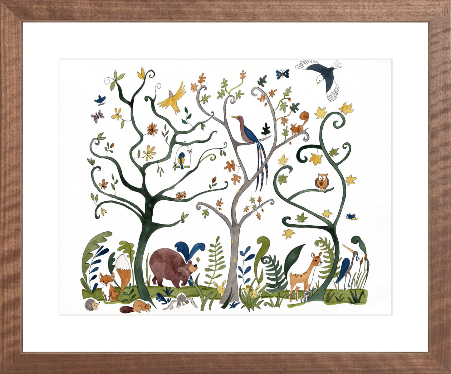Art Print - Alsatian Forest Framed