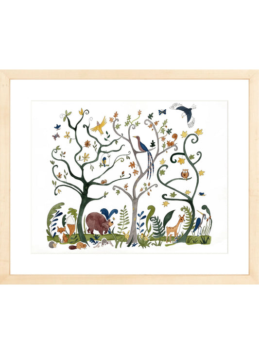 Art Print - Alsatian Forest Framed