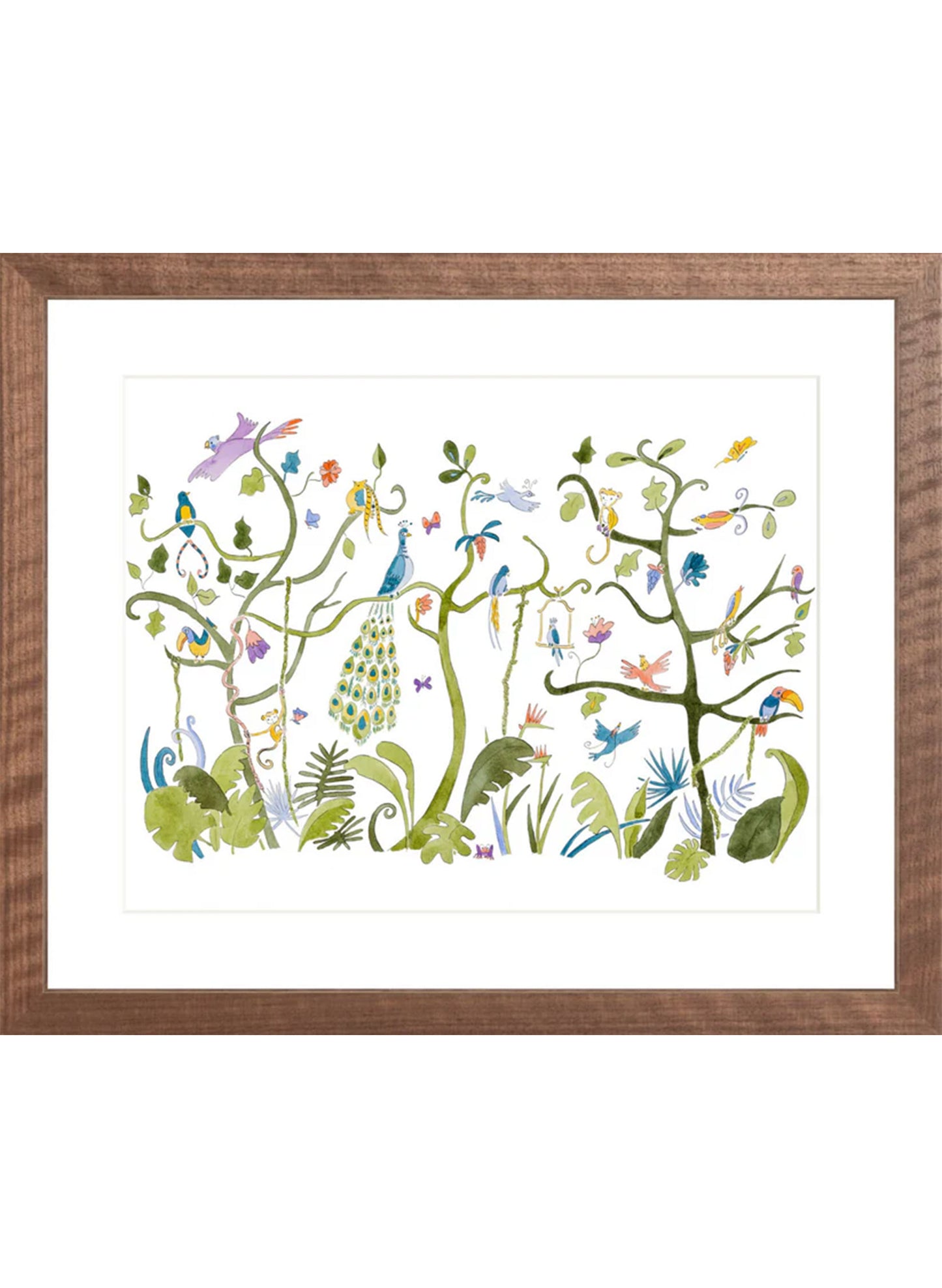 Art Print - Tropical Chinoiserie - Framed
