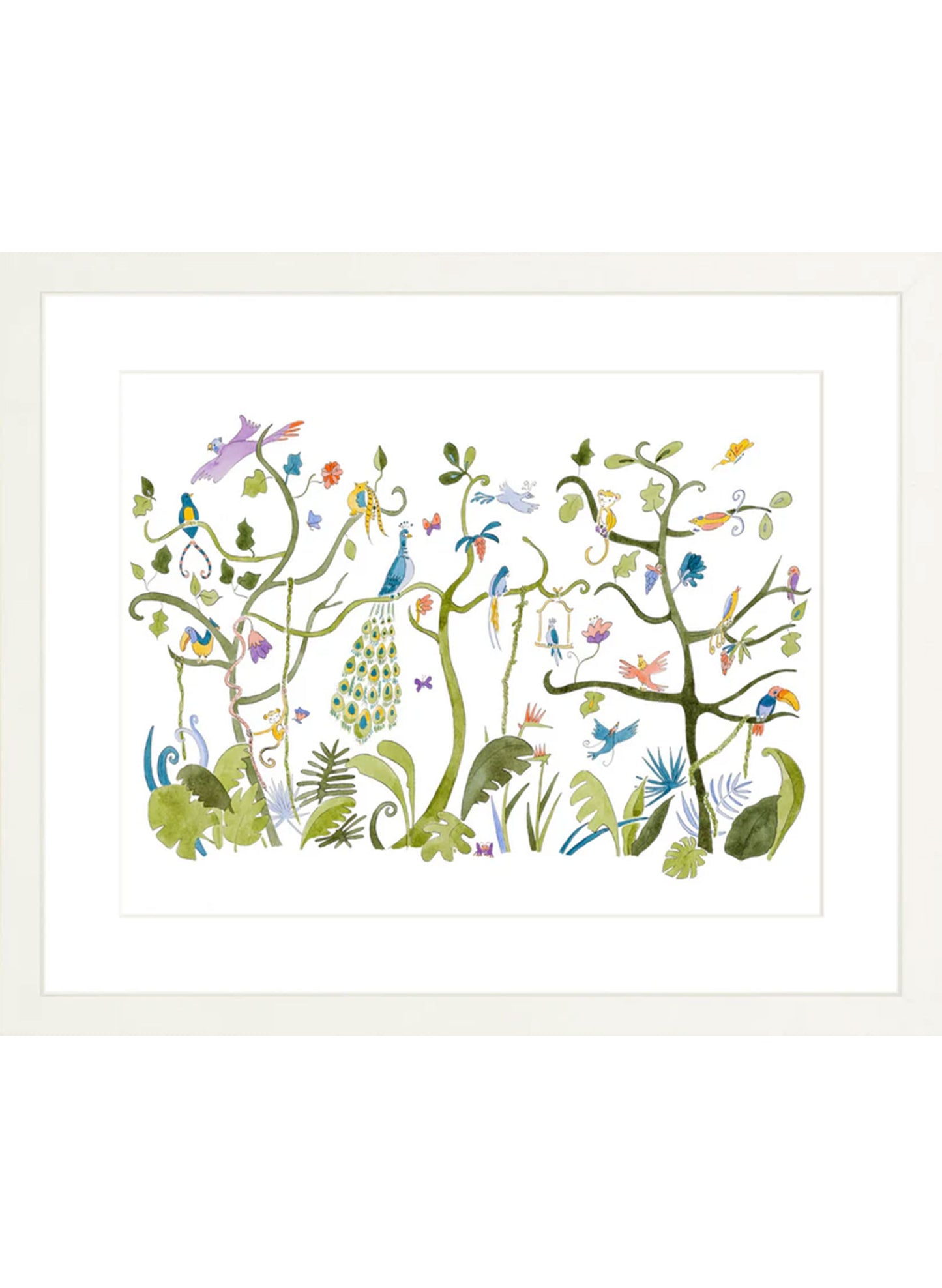 Art Print - Tropical Chinoiserie - Framed